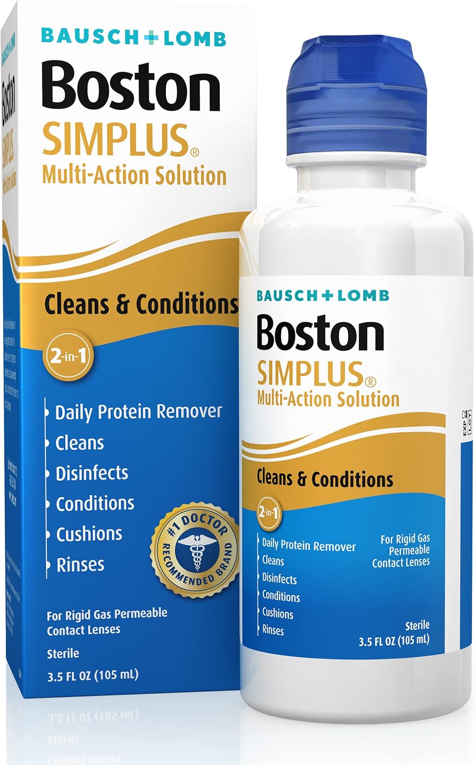 Contact Lens Solution, for Gas Permeable Contact Lenses, 3.5 Fl Oz