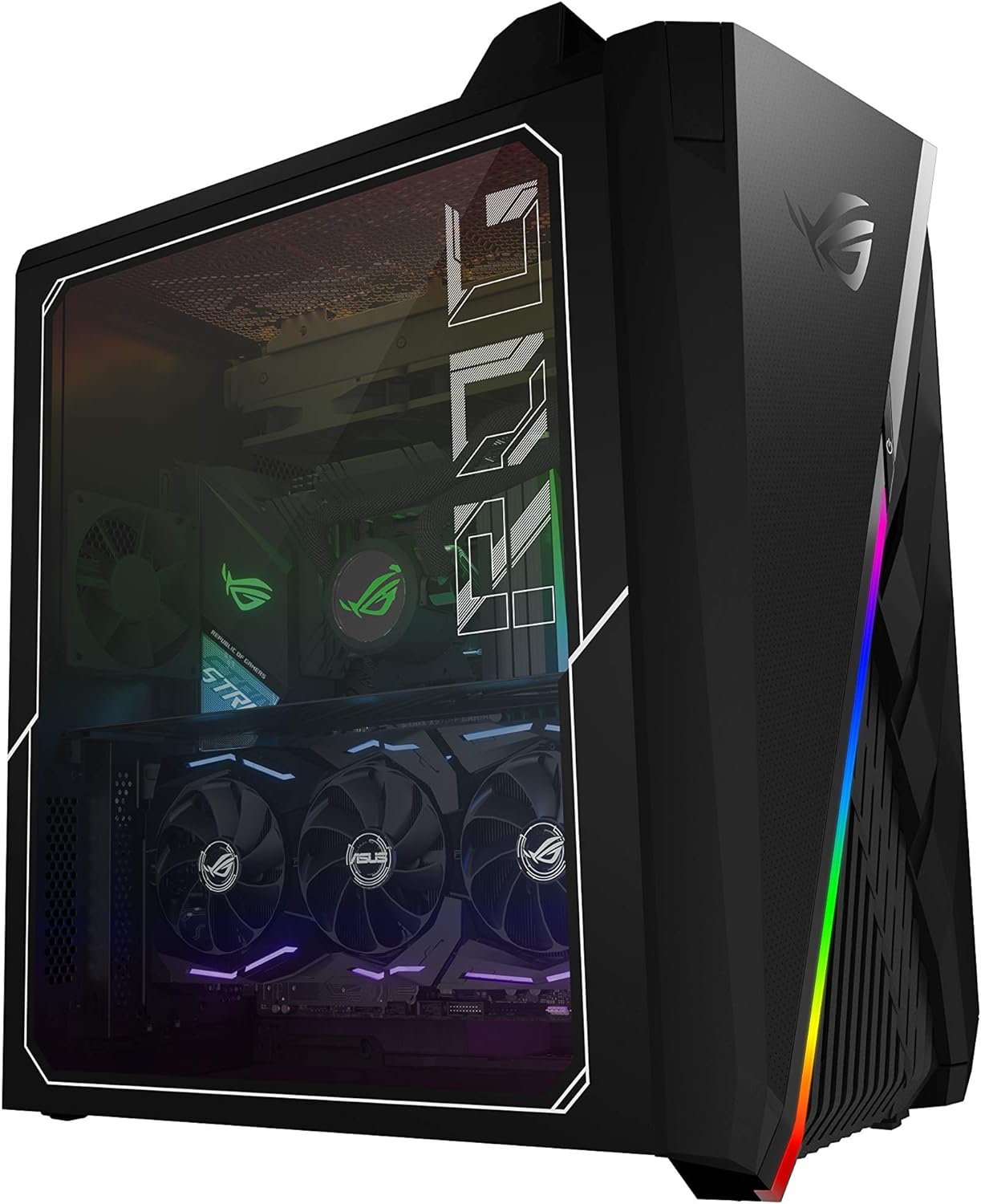 ASUS ROG Strix GA35 Gaming Desktop PC, GeForce RTX 3090, AMD Ryzen 9 5900X, 32GB DDR4 RAM, 1TB PCIe SSD + 2TB HDD, Dual Hot-Swap SSD Bays, ROG Scope & Chakram, Windows 10 Professional, GA35DX-XB999