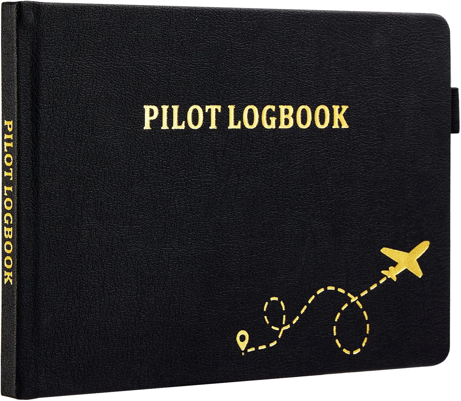 JUBTIC Pilot Logbook, Flight Log Book with 112 Pages to Record 48 Flights, Pilot Log Book for Professional, Student Pilots, Aviation Logbook(5.6 * 8.5”)- Black