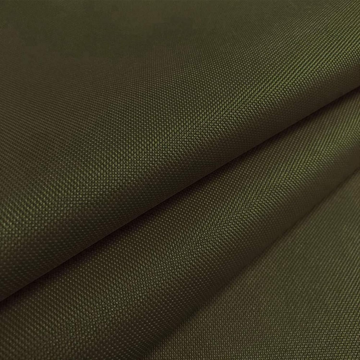 Waterproof Fabric by The Yard 600d Cordura Canvas Fabric 58 inch Wide for Indoor Outdoor Patio 1 Yard, Army Green