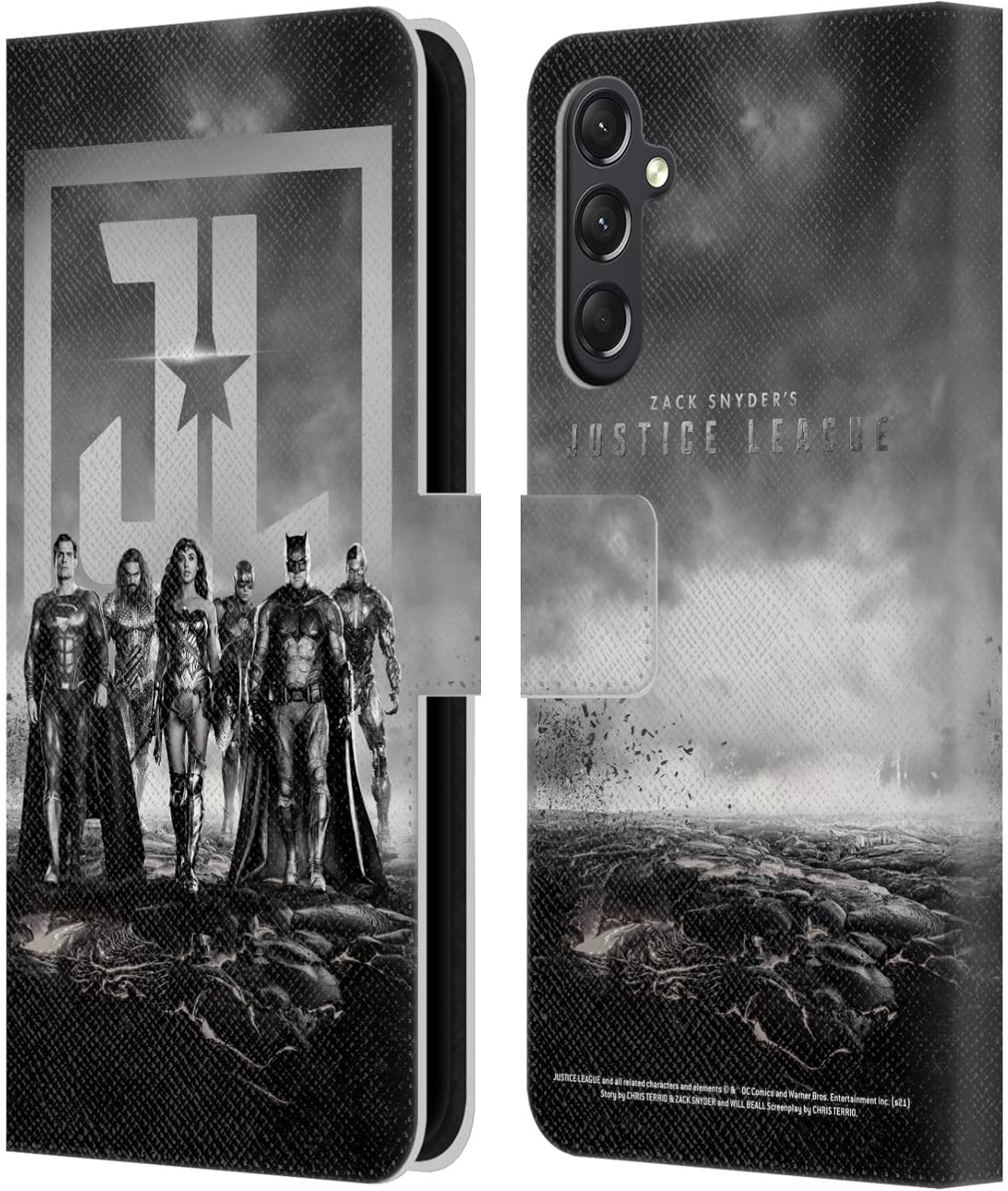 Head Case Designs Officially Licensed Zack Snyder’s Justice League Group Poster Snyder Cut Graphics Leather Book Wallet Case Cover Compatible with Samsung Galaxy A24 4G / Galaxy M34 5G