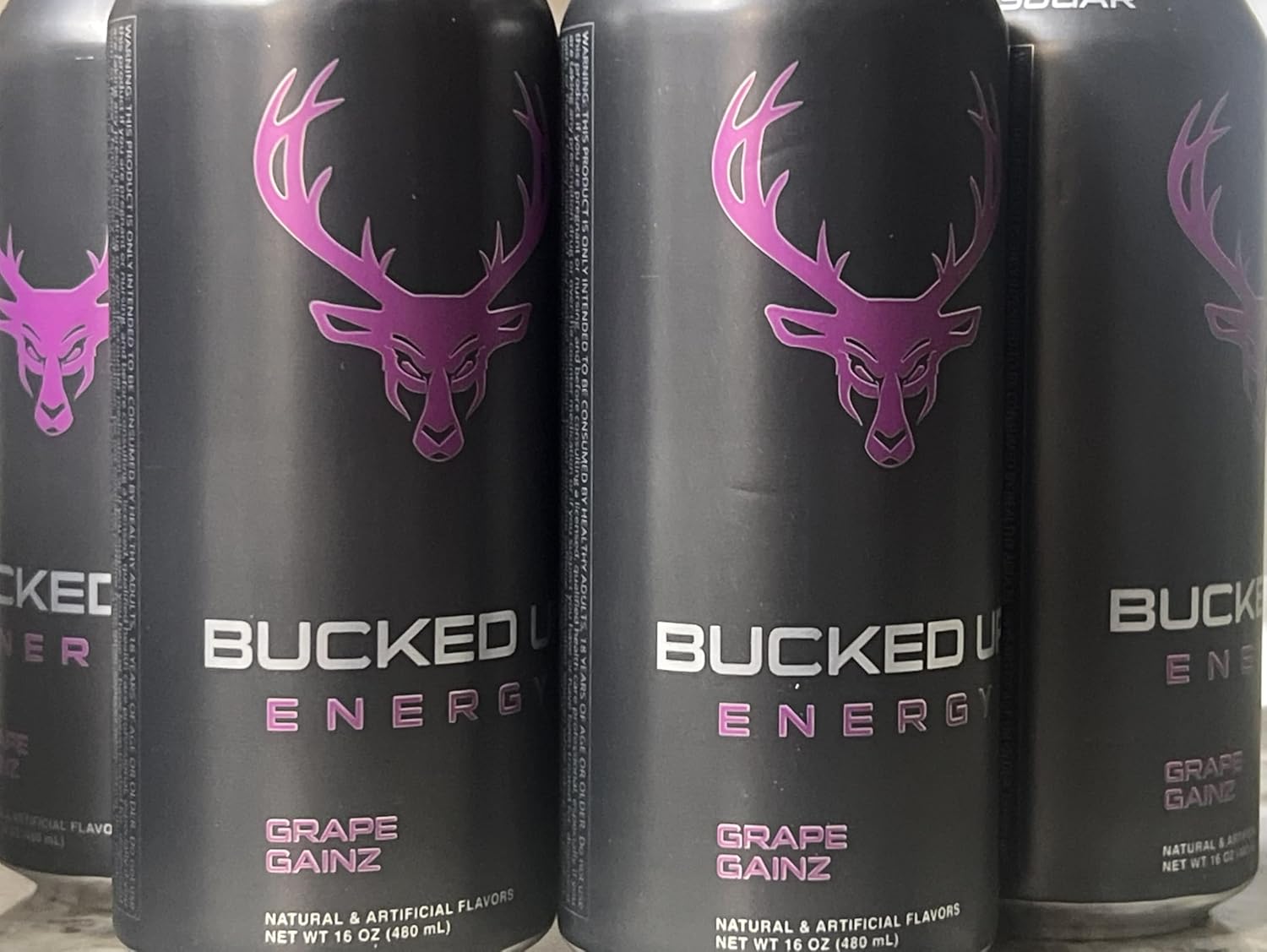 Bucked Up 4Pack- Grape Energy drink