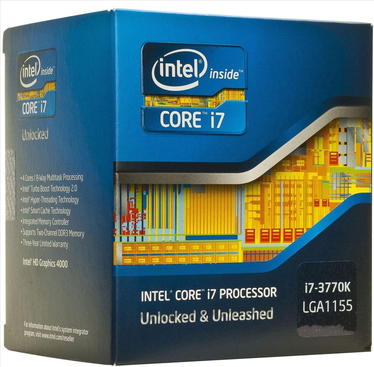 Intel Core i7-3770K Quad-Core Processor 3.5 GHz 8 MB Cache LGA 1155