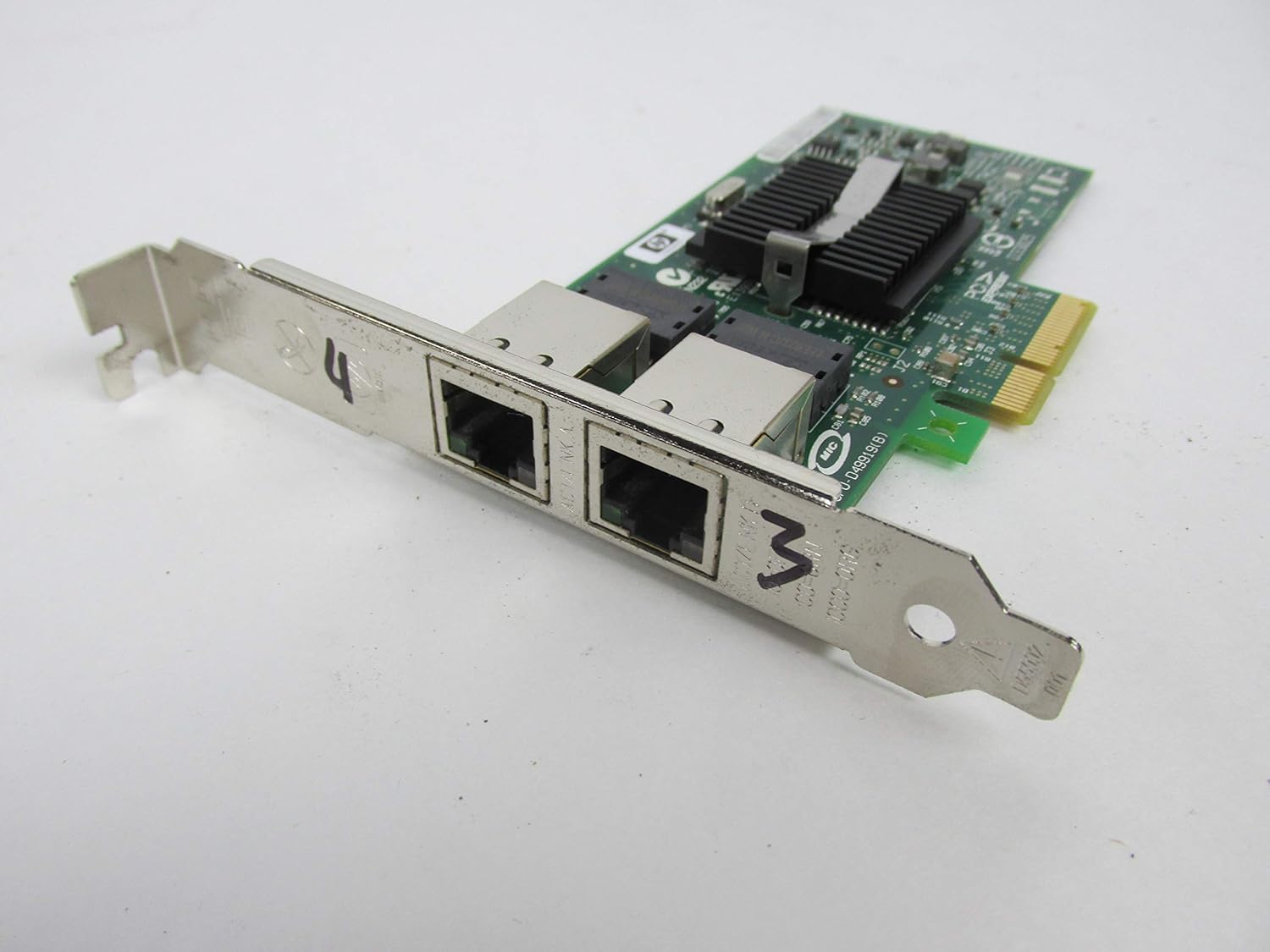 HP NC360T PCIe 2 Port Gigabit Adapter 412651-001 w/Full Bracket