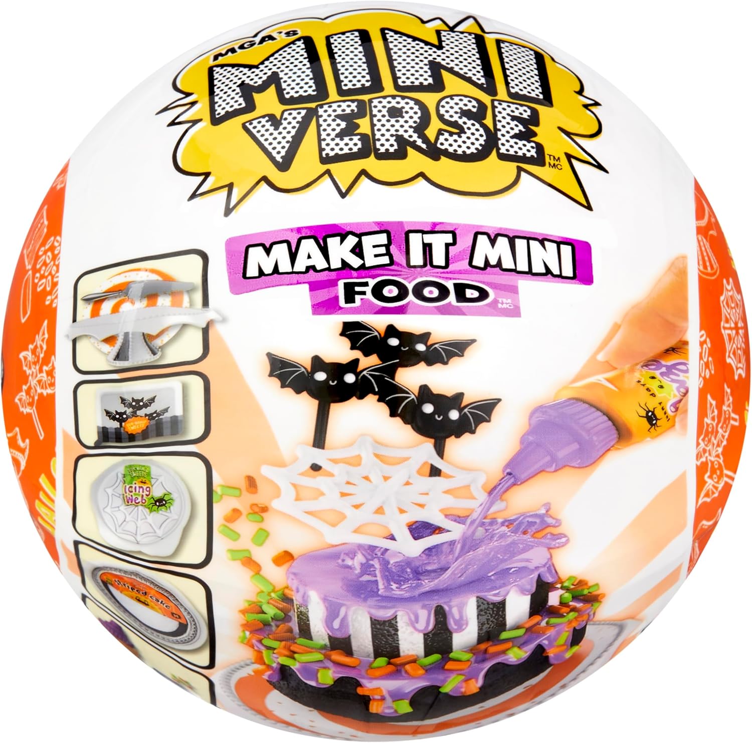 MGA’s Miniverse Make It Mini Food Spooky Treats Series 2 Mini Collectibles – Seasonal, Beetlejuice Beetlejuice Blind Pack, DIY, Resin Play, Replica Food, NOT Edible, Collectors, 8+