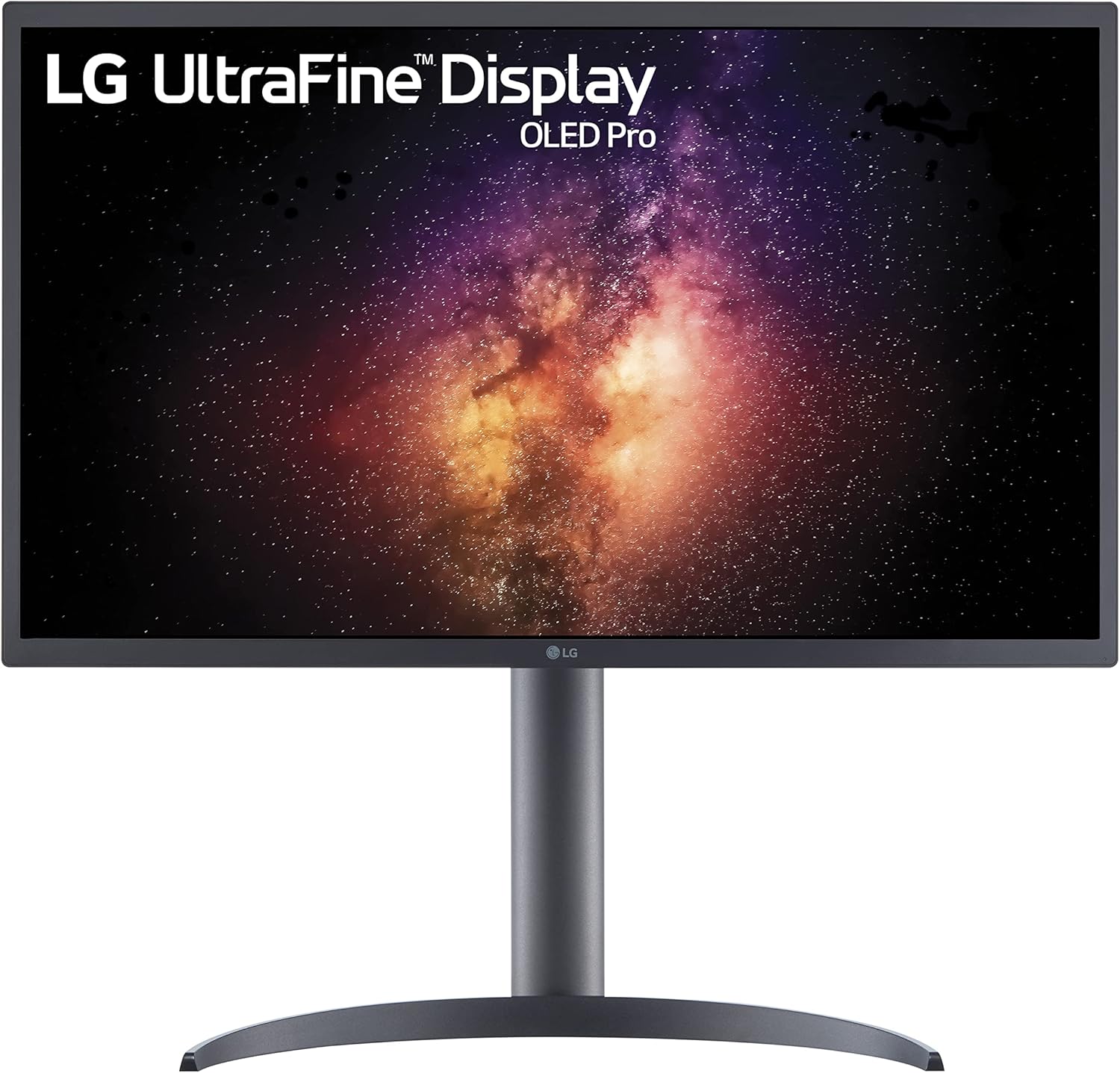 LG 27EP950-B 27” Ultrafine UHD (3840 x 2160) OLED Pro Display with Adobe RBG / DCI-P3 99%, VESA Display HDR 400 True Black, 1M:1 Contrast Ratio and Tilt/Height/Pivot Adjustable Stand – Black