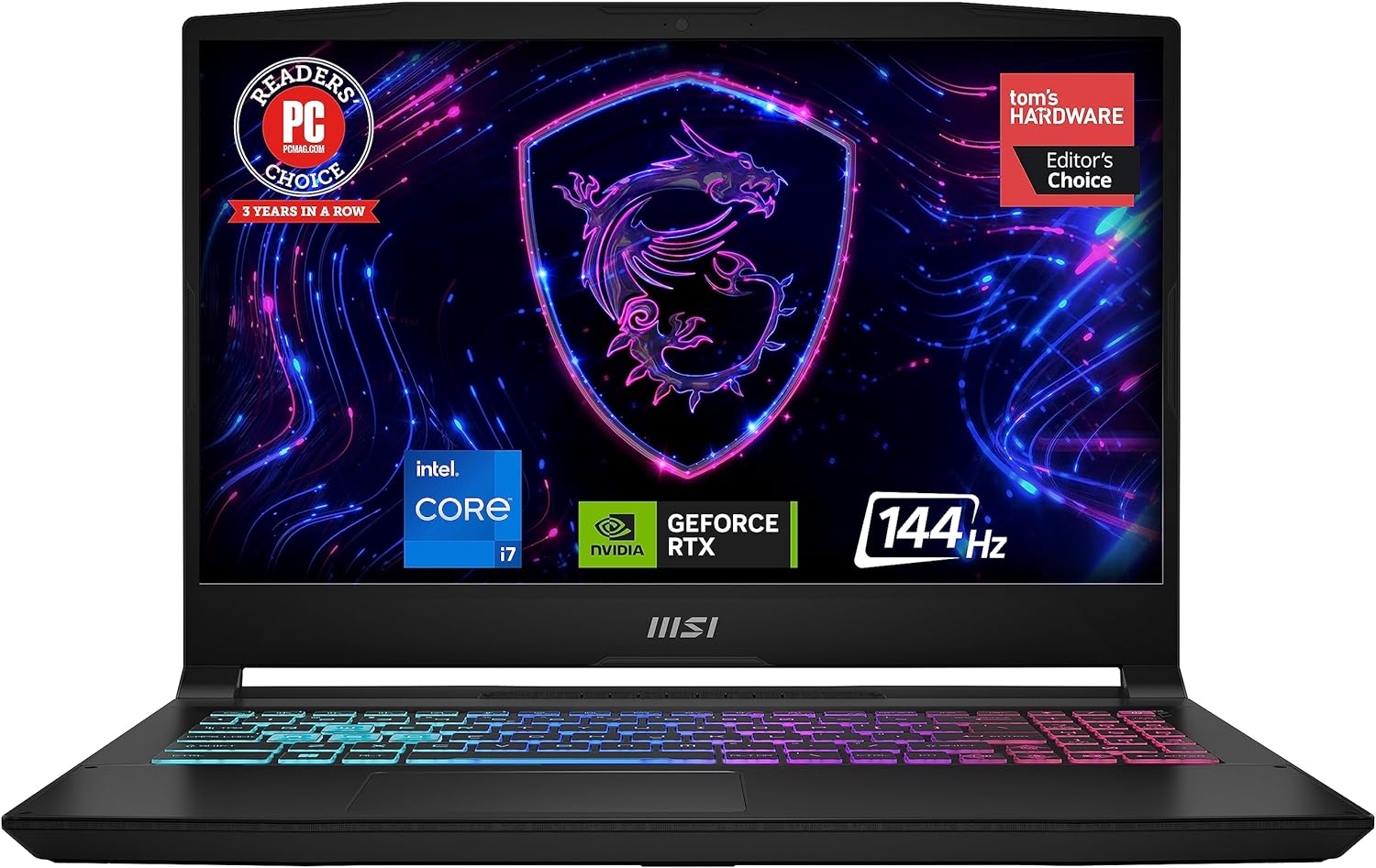 MSI Katana 15 15.6″ 144Hz FHD Gaming Laptop: 13th Gen Intel Core i7, RTX 4070, 16GB DDR5, 1TB NVMe SSD, USB-Type C, Cooler Boost 5, Win11 Home: Black B13VGK-484US