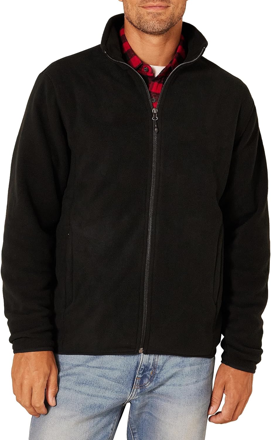 Amazon Essentials Men’s Full-Zip Fleece Jacket (Available in Big & Tall)