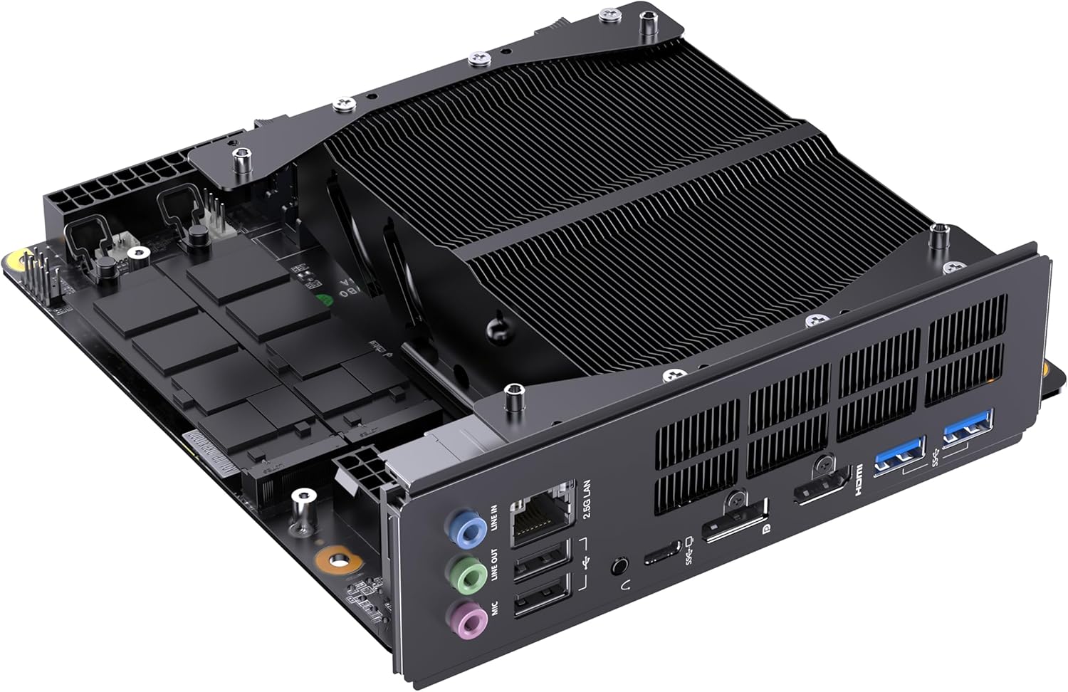 MINISFORUM BD790i SE Motherboard AMD Ryzen 9 7940HX(16C/32T) Gaming Mini PC Without RAM/SSD/OS, 2X DDR5 SODIMM Slots, 2X PCIe4.0 SSD, M.2 2230 Key E Slot, HDMI+DP+USB-C Triple Video Outputs Computer