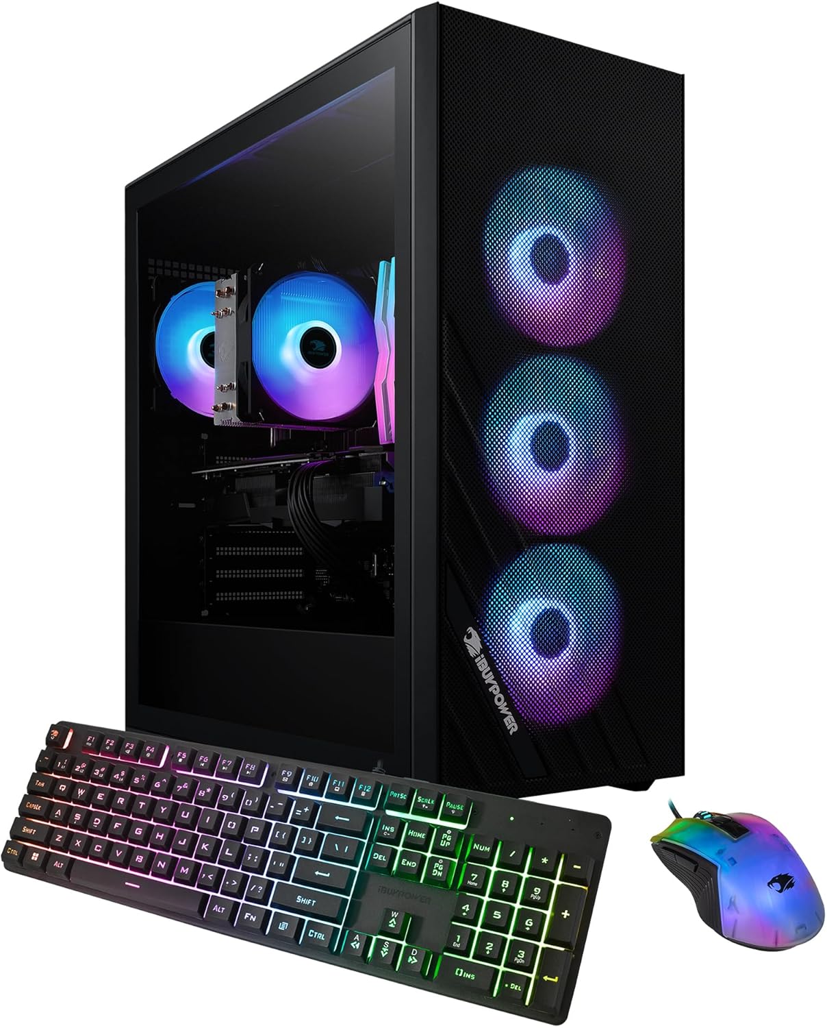 iBUYPOWER Scale Gaming PC Computer Desktop SCA7N46T02 (AMD Ryzen 7 5700, NVIDIA GeForce RTX 4060 Ti 8GB, 16GB DDR4 RGB 3200MHz (8×2), 1TB NVMe, WiFi Ready, Windows 11 Home Advanced)