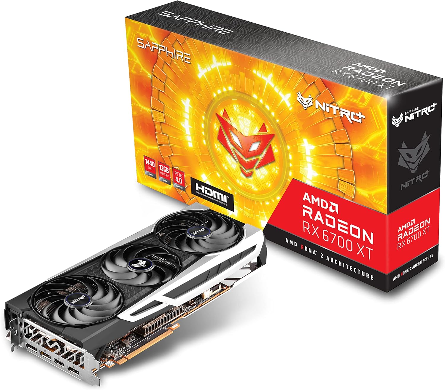 Sapphire 11306-01-20G Nitro+ AMD Radeon RX 6700 XT Gaming Graphics Card with 12GB GDDR6, AMD RDNA 2