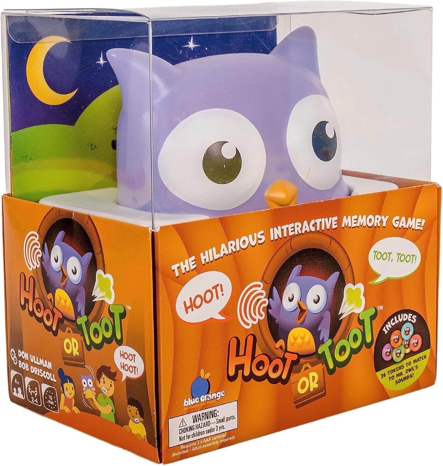 Hoot or Toot Interactive Preschool and Children Game – Educational owl Memory Matching Game by Blue Orange Games – 2 to 4 Players for Ages 4+