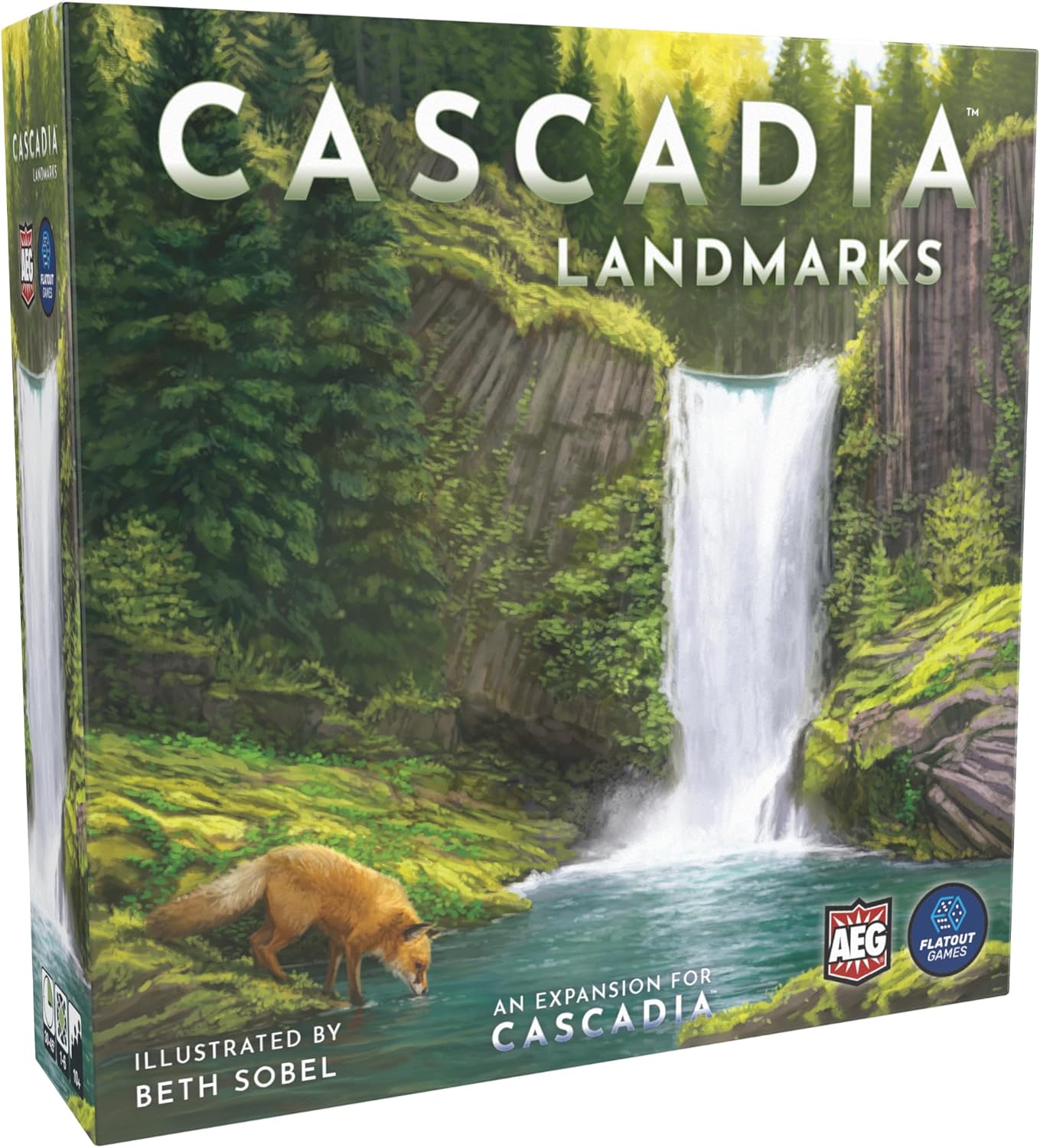 AEG & Flatout Games | Cascadia: Landmarks – Expansion for Award-Winning Board Game, Cascadia | Easy to Learn | Quick to Play | Ages 10+ | Adds 5th & 6th player