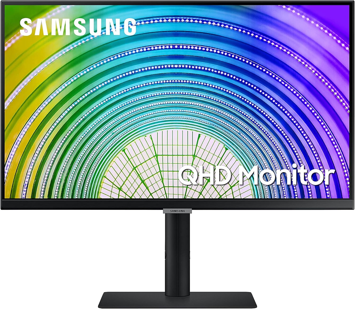 SAMSUNG S60UA 27-Inch QHD 2560 x 1440 Hi-Res 75Hz IPS Monitor HDMI, DP1.2, USB-C, Tilt, Swivel and Pivot (Renewed)