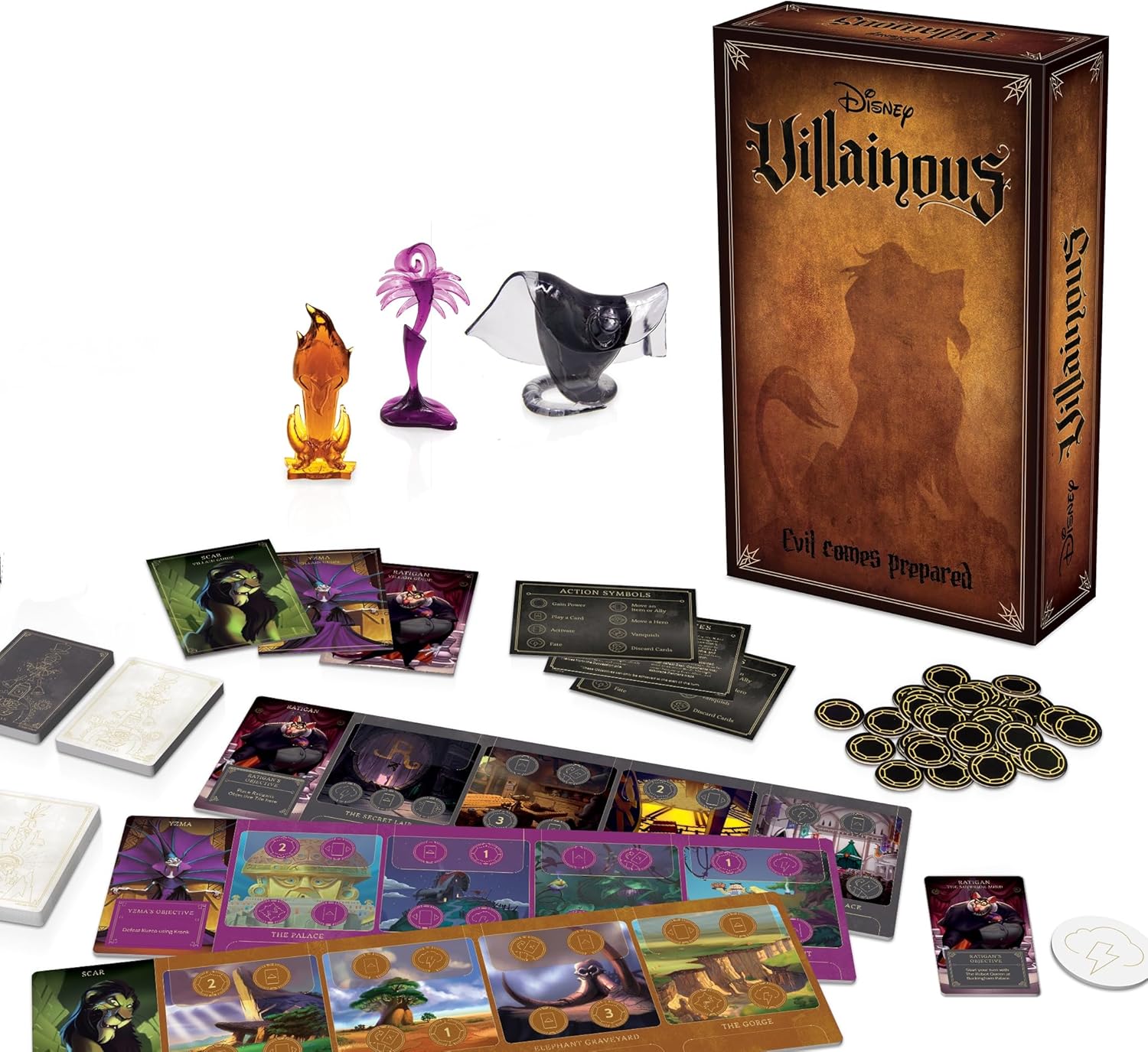 Ravensburger Disney Villainous: Evil Comes Prepared – Strategy Board Game for Ages 10 & Up | Stand-Alone & Expansion | 2019 TOTY Game of The Year Award Winner, 2020 Finalist