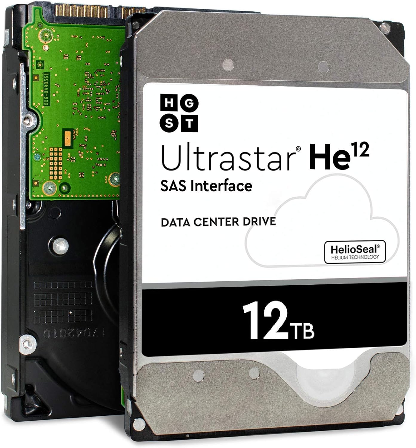 HGST Ultrastar DC HC520 HDD 12TB 7200 RPM SAS 12Gb/s Interface 3.5-Inch 512e ISE Helium Data Center Enterprise Internal Hard Disk Drive HUH721212AL5200 (0F29530) (Renewed)