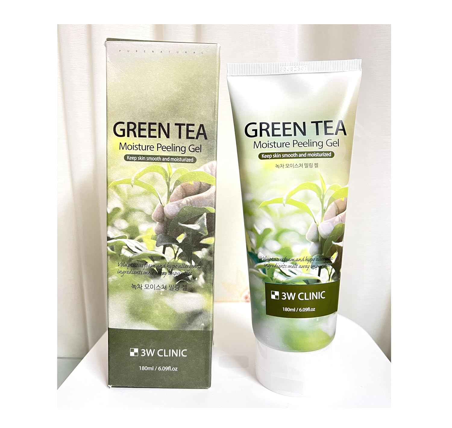 Miss Korea Official Productor_Green Tea Moisture Peeling Gel 180ml/ 6.09 fl.oz Remove Dead Skin Cell Keep Skin Smooth and Moisturize