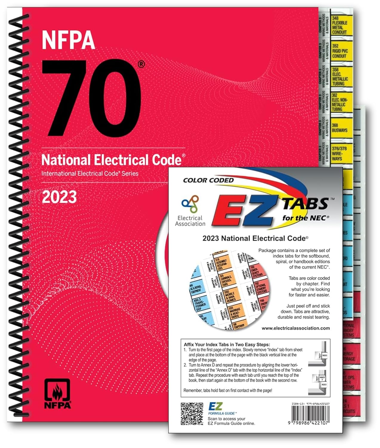 Nec 2023 National electrical code 2023 edition spiral bound with index Tab Dlevel 28