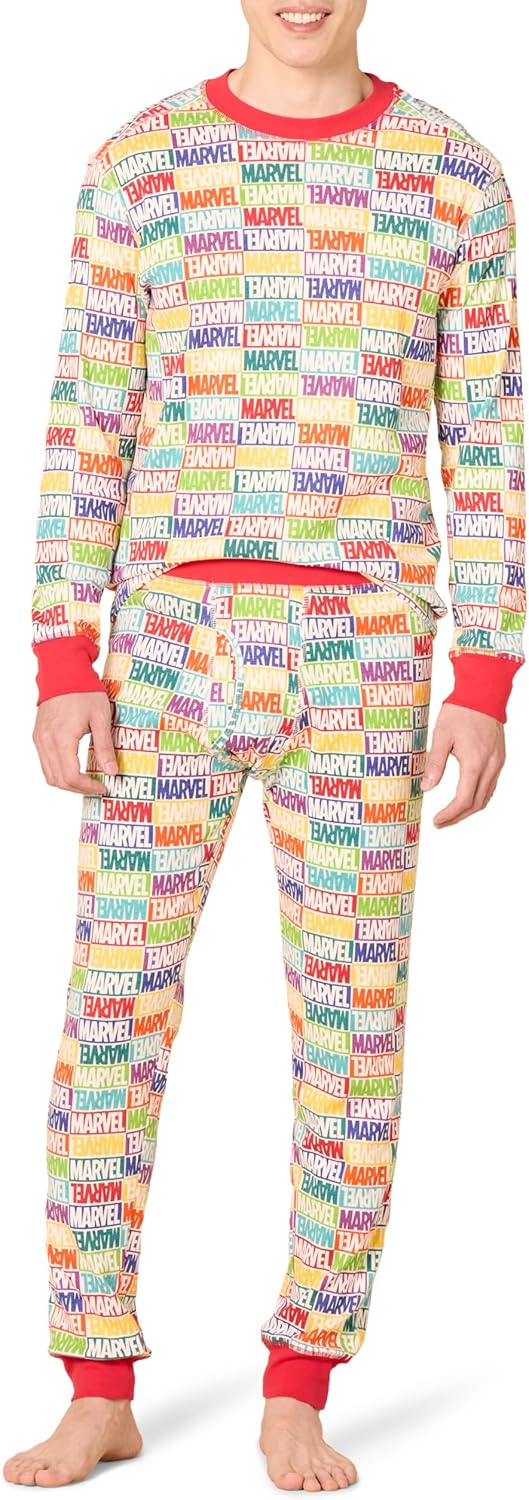 Amazon Essentials Disney | Marvel | Star Wars Men’s Snug-Fit Pajama Sleep Sets