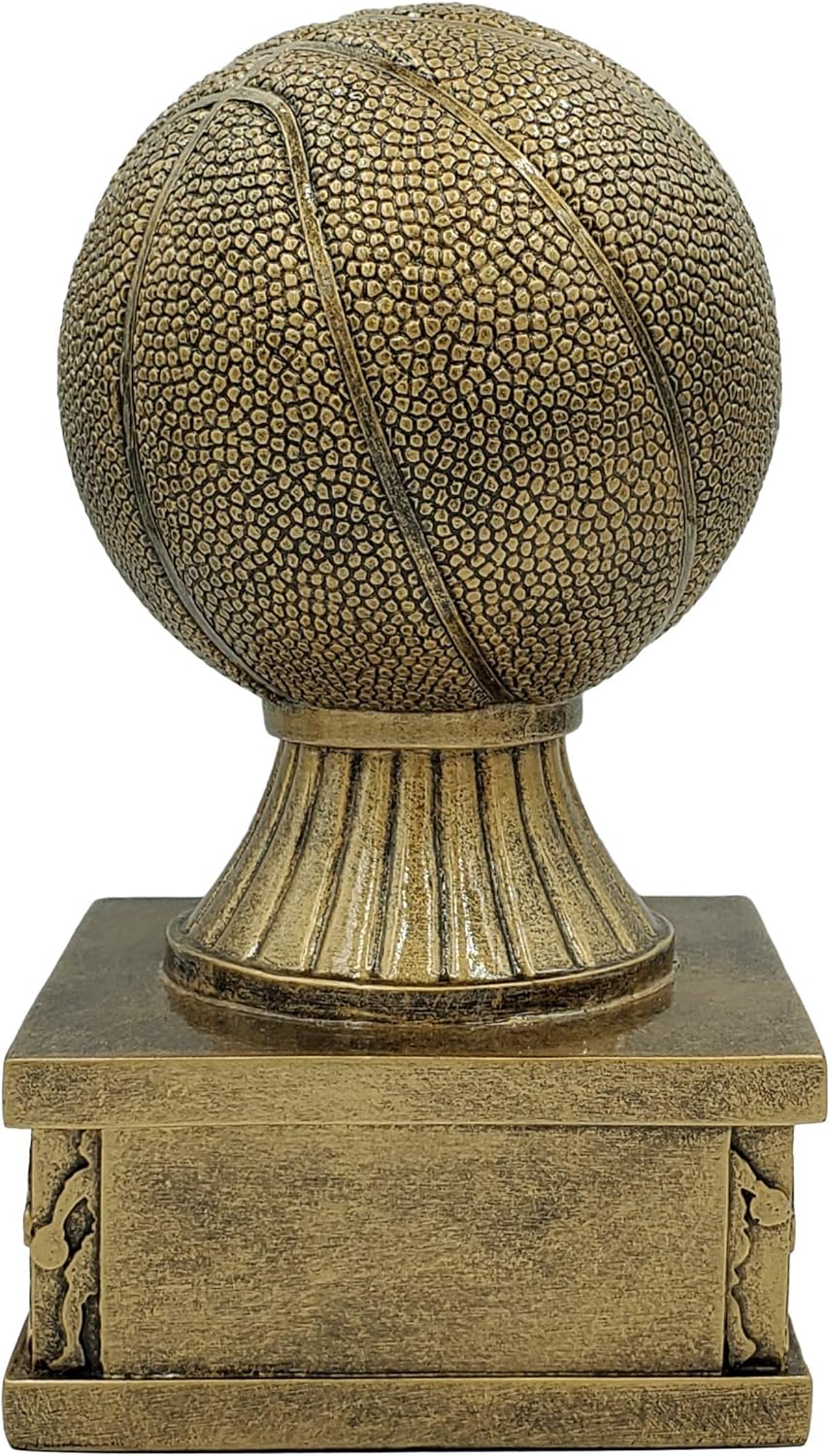 Decade Awards Basketball Action Pedestal Trophy 6 Inch Tall | Basketball Award | A Golden Tribute to The Warriors of The Court | Uniquely Crafted Hoops Award – Engraved Plate on Request