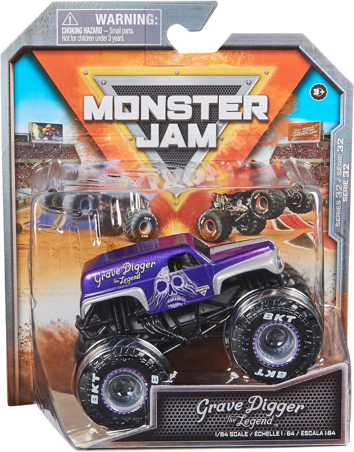 Monster Jam 2023 Spin Master 1:64 Diecast Truck Series 32 Alternate Dimensions Grave Digger The Legend