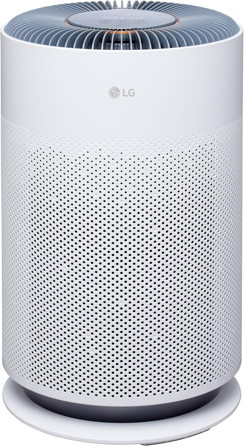 LG PuriCare 360 Air Purifiers for Home, Large and Small Room, Bedroom, Up to 2,059 ft² in 1 Hr with NanoFiber True HEPA Filter, 360 Degrees of Filtration, WiFi, Air Quality Monitor, Low Noise