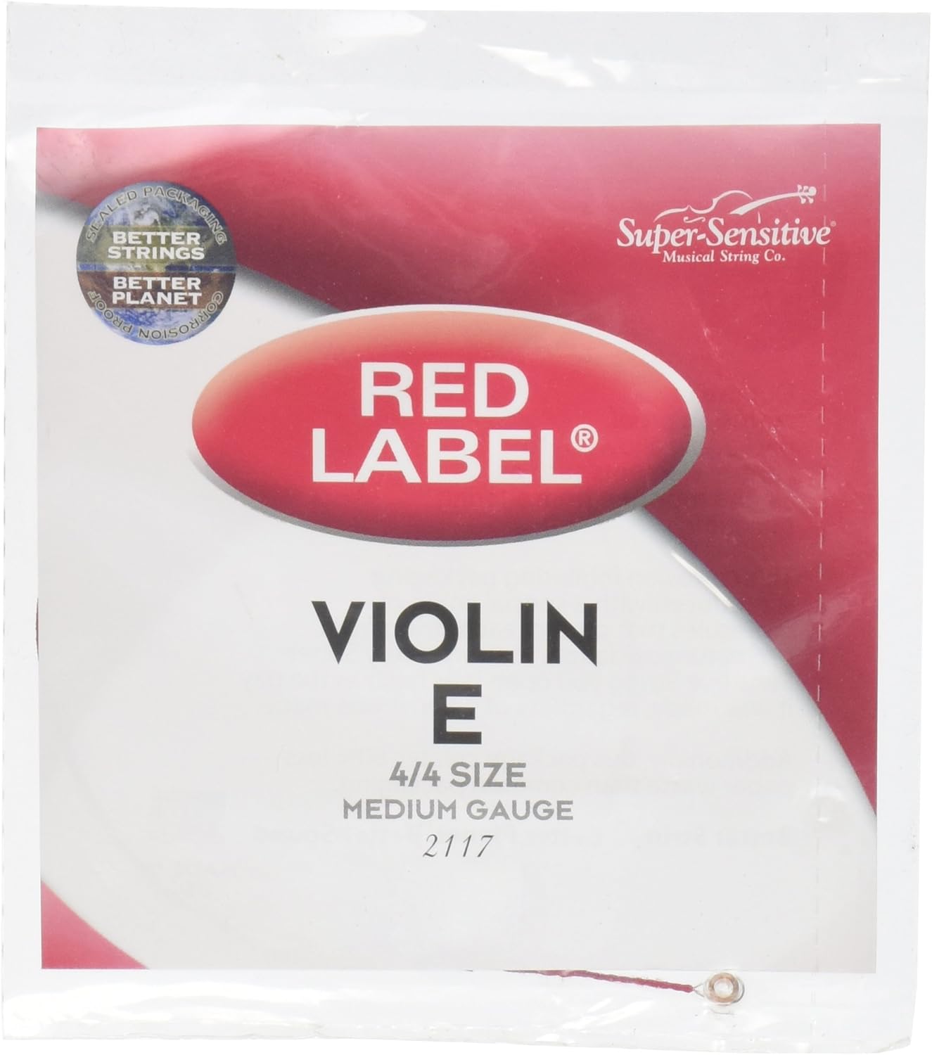 Musical Strings Co. 2117 Coated Steel Violin Strings, Medium