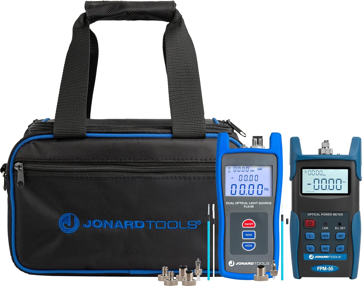 Jonard Tools FPL-5555 Fiber Power Meter (-50 to +26 dBm) w/Data Storage & SM/MM Optical Light Source Kit