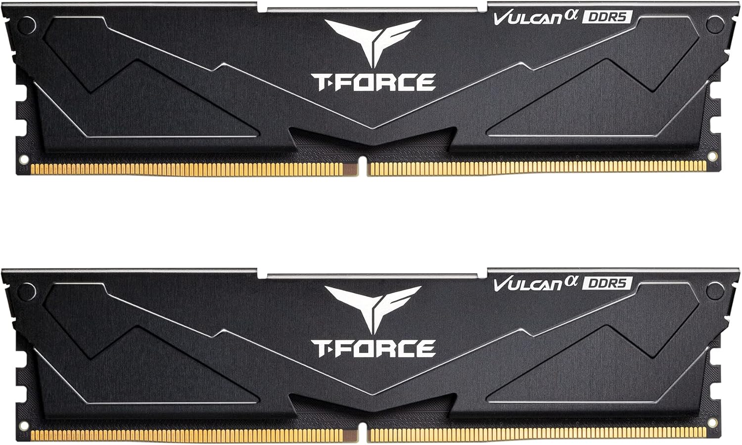 TEAMGROUP T-Force Vulcan Alpha DDR5 Ram 32GB Kit (2x16GB) 5600MHz (PC5-44800) CL40 Desktop Memory Module Ram (Black) AMD Optimized Memory FLABD532G5600HC40BDC01