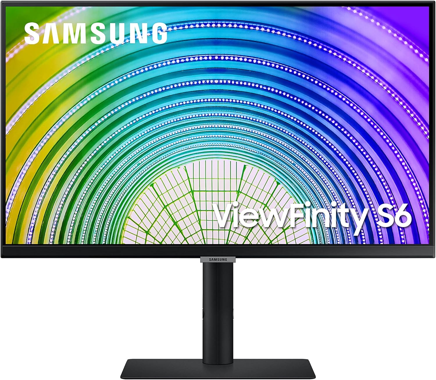 SAMSUNG 24 Inch QHD Computer Monitor, 75Hz, HDMI Monitor, Vertical, 1440p IPS Monitor, HDR10 (1 Billion Colors), TUV-Certified Intelligent Eye Care, S60A (LS24A600NWNXGO)