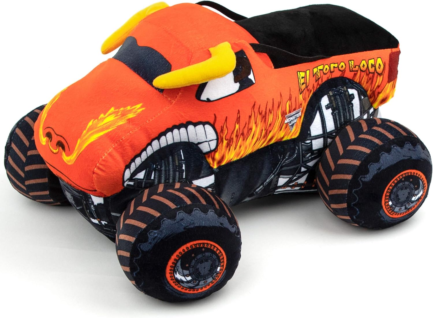 Jay Franco Monster Jam Plush Stuffed El Toro Loco Pillow Buddy – Super Soft Polyester Microfiber, 14 inches (Official Monster Jam Product)