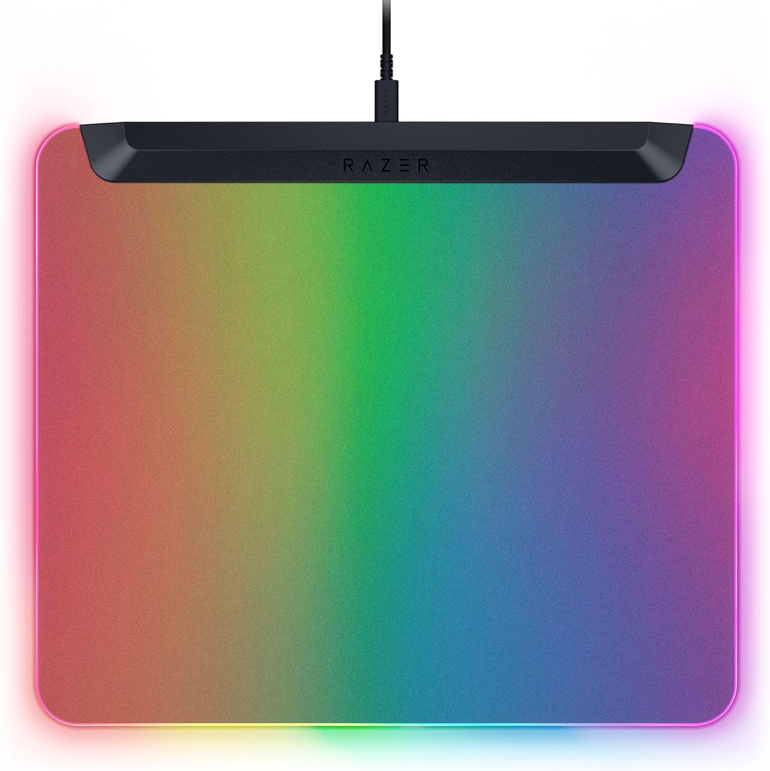 Razer Firefly V2 Pro Fully Illuminated RGB Gaming Mouse Mat: Backlit Design – 15 Zone Chroma Lighting – USB 2.0 Port – Detachable USB Type C Cable – Micro Textured Surface – Anti Slip Base