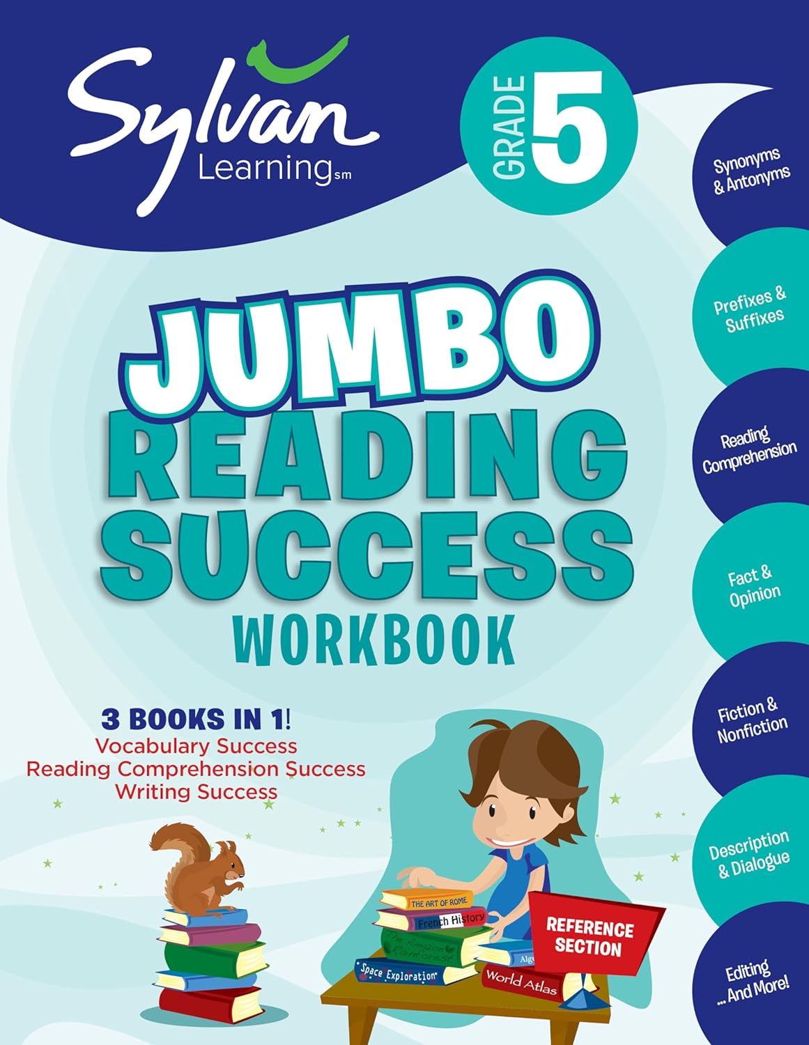 5th Grade Jumbo Reading Success Workbook: 3 Books in 1– Vocabulary Success, Reading Comprehension Success, Writing Success; Activities, Exercises & … Ahead (Sylvan Language Arts Jumbo Workbooks)