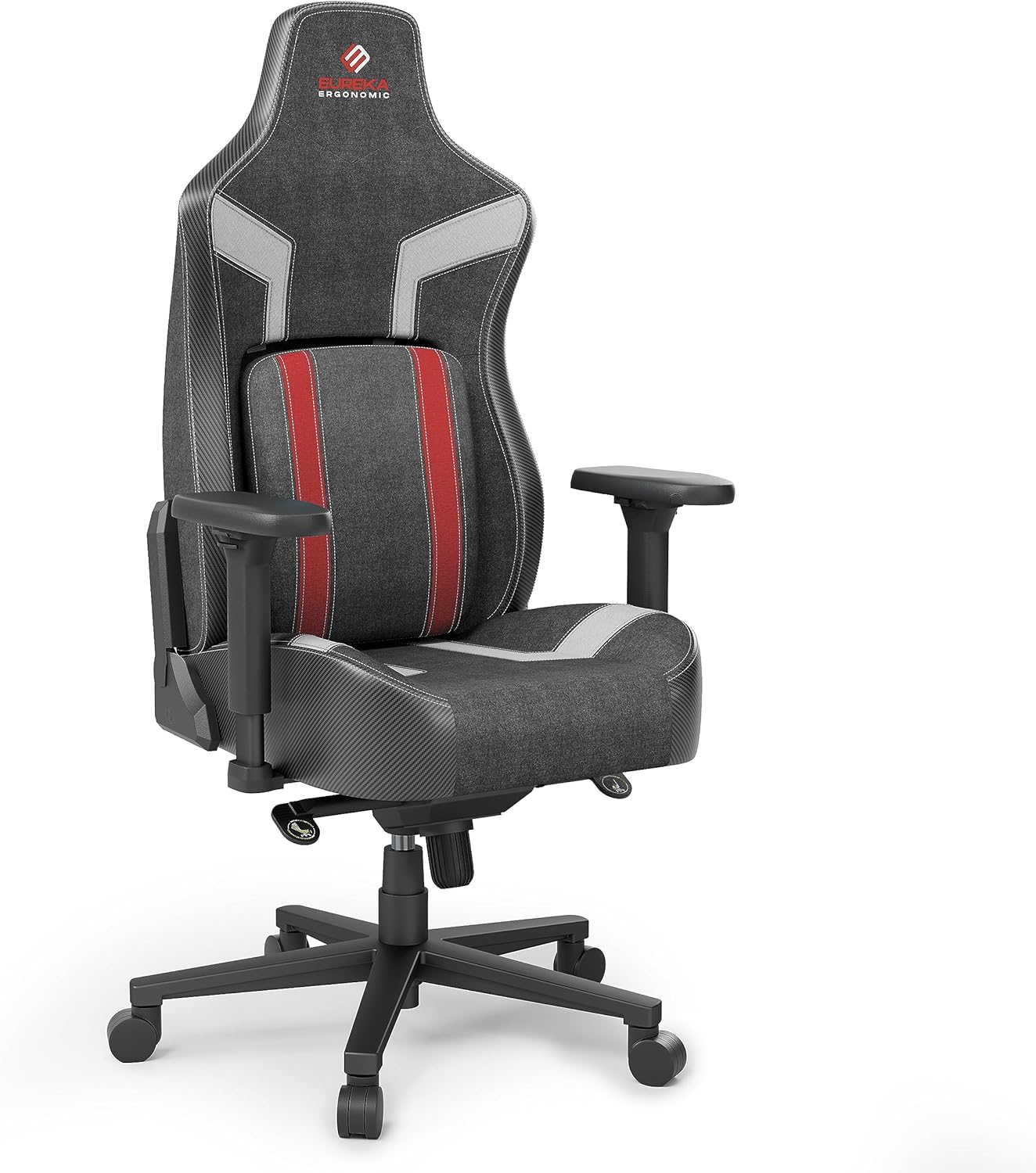 EUREKA ERGONOMIC Gaming Chair, Computer Gamer Chair with Lumbar Support, High Back Office Chair 4.3in Seat Thicker Cushion, Official Blast Competition Chair Python II, Ergonomic Chair for Adults, Red