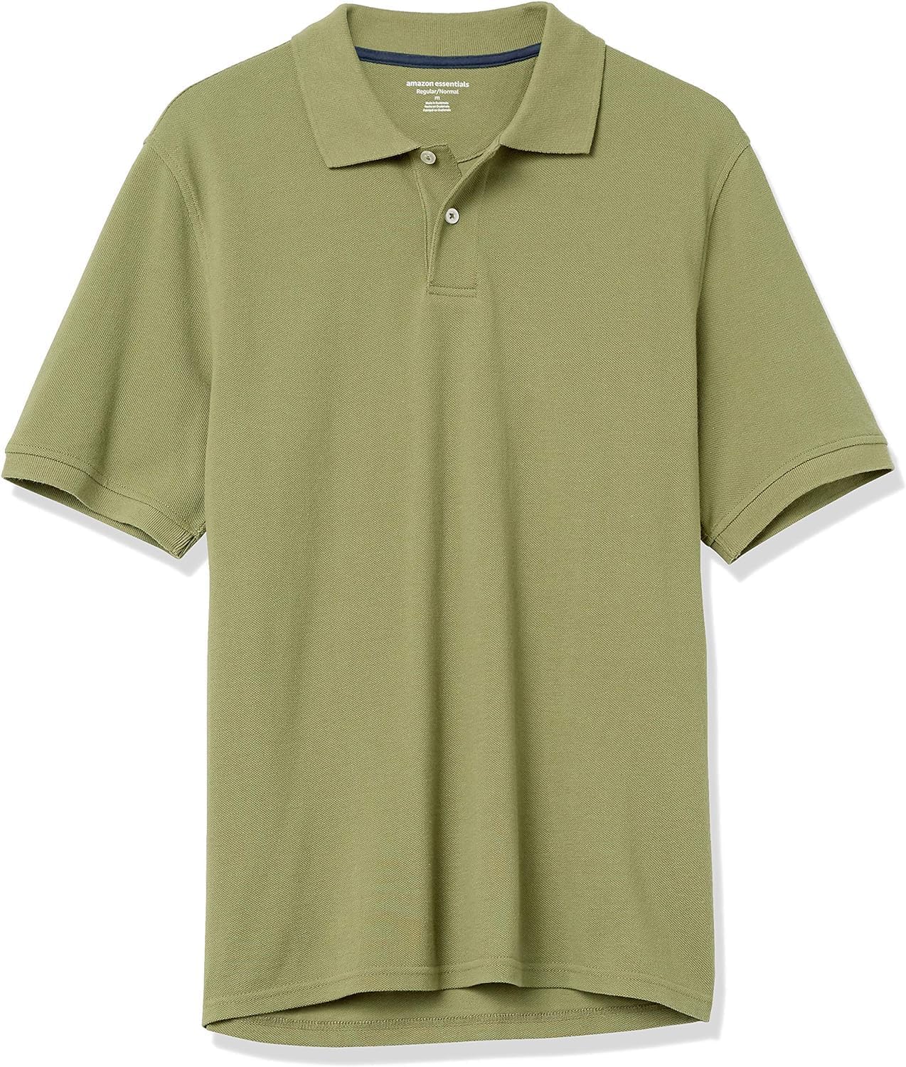 Amazon Essentials Men’s Regular-Fit Cotton Pique Polo Shirt (Available in Big & Tall)