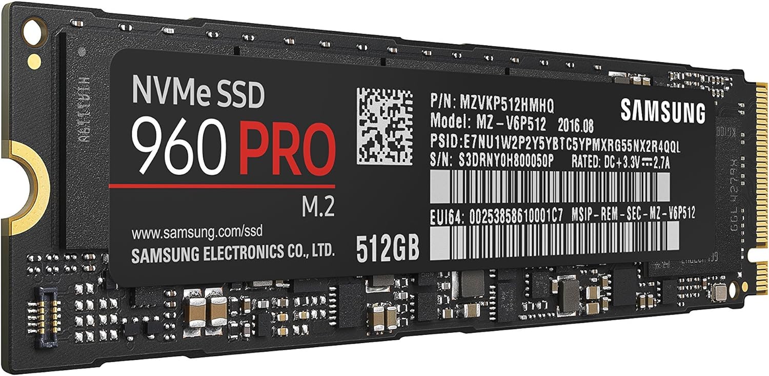 Samsung 960 PRO NVMe M.2 512GB SSD (MZ-V6P512BW)