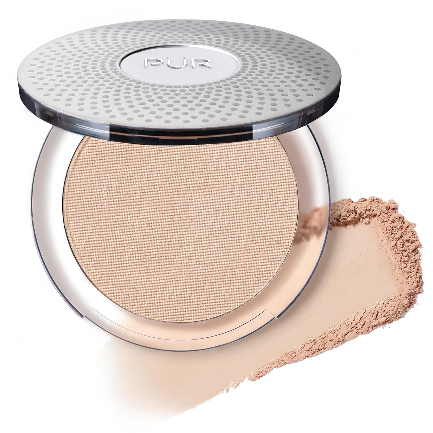 PÜR Beauty 4-in-1 Pressed Mineral Makeup SPF 15 Powder Foundation with Concealer & Finishing Powder- Medium to Full Coverage Foundation- Mineral-Based Powder- Cruelty-Free & Vegan Friendly