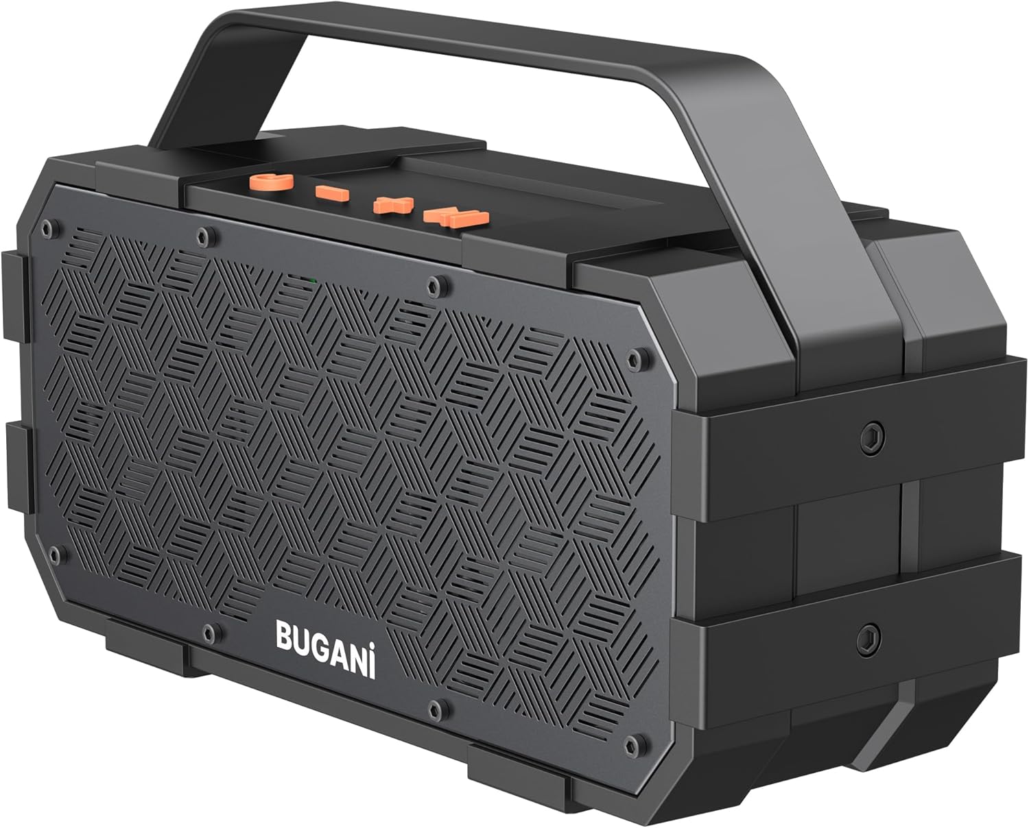 BUGANI Bluetooth Speaker, Portable Bluetooth Speakers with 40W Stereo Sound, Loud Bluetooth Speaker 24H Playtime Support TF Card/AUX, IPX6 Waterproof for Beach Camping Outdoor Indoor