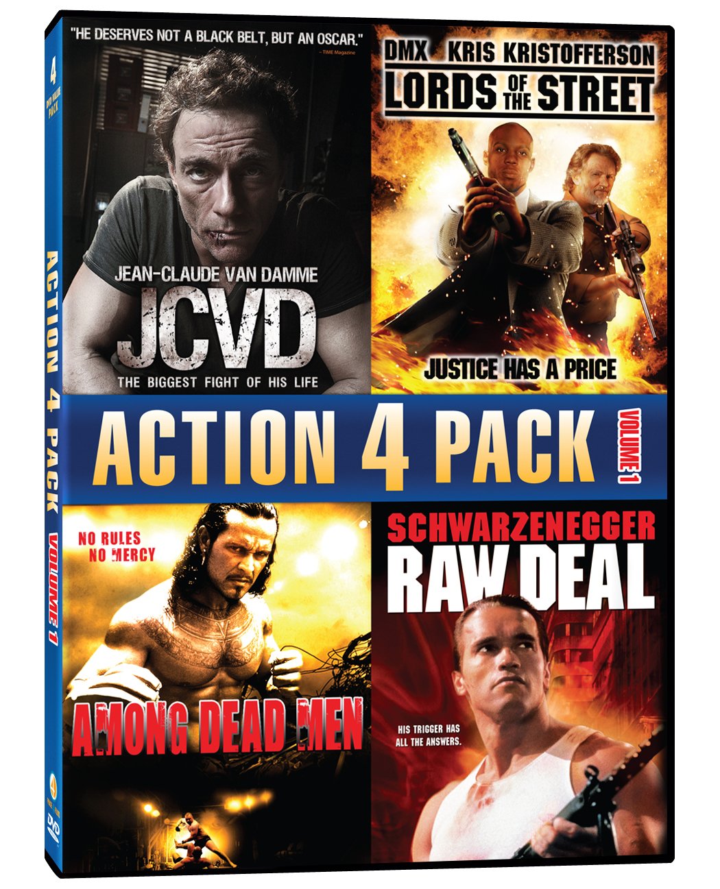 Action 4 Pack – Volume 1 (JCVD / Lords Of The Street / Among Dead Men / Raw Deal)