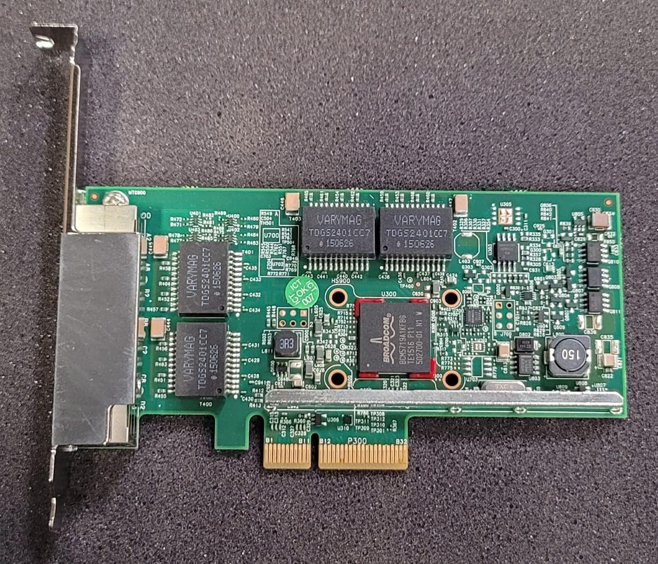 Dell HY7RM Broadcom BCM95719 Quad Port PCIe Full Height Network Ethernet Card 0HY7RM