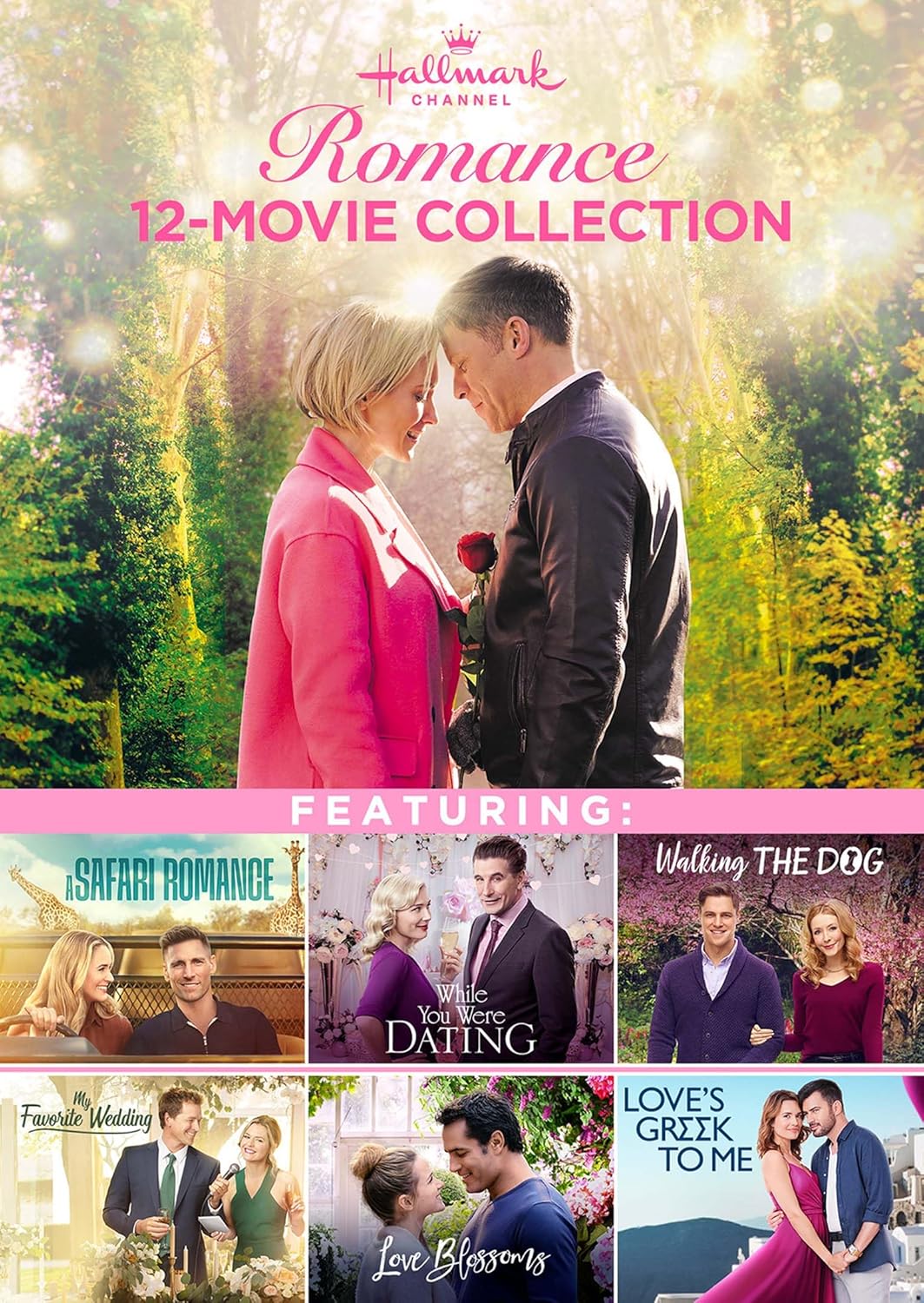 Hallmark Romance 12-Movie Collection featuring: A Safari Romance, While You Were Dating, Walking the Dog, My Favorite Wedding, Love Blossoms and more