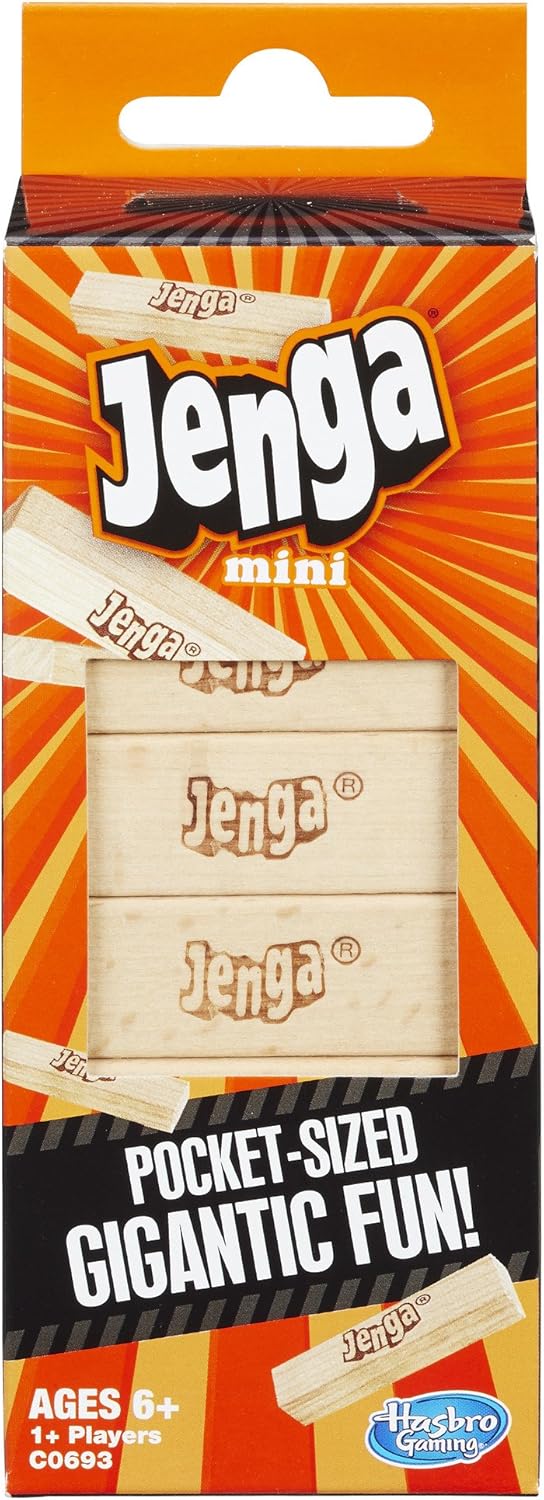 Hasbro Gaming Jenga Mini Game, Brown/a, for Ages 6+ Years