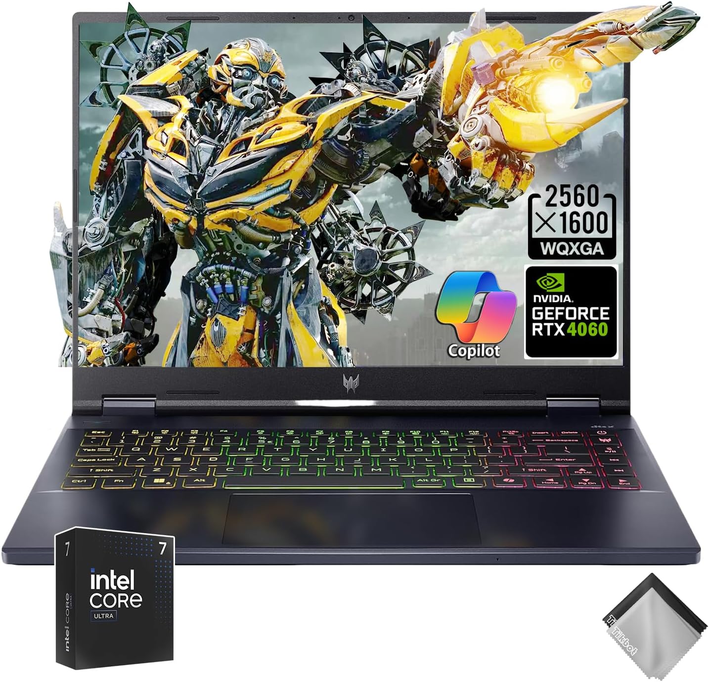 acer Predator Helios Neo 14 Gaming Laptop, 14.5″ WQXGA IPS 120Hz Display, AI-Powered, Intel Core Ultra 7 155H, NVIDIA GeForce RTX 4060, Copilot in Windows (Windows 11 Home, 16GB RAM | 1TB PCIe SSD)