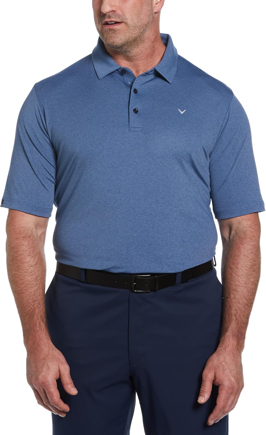 Callaway Men’s Ventilated Classic Jacquard Short Sleeve Golf Polo Shirt