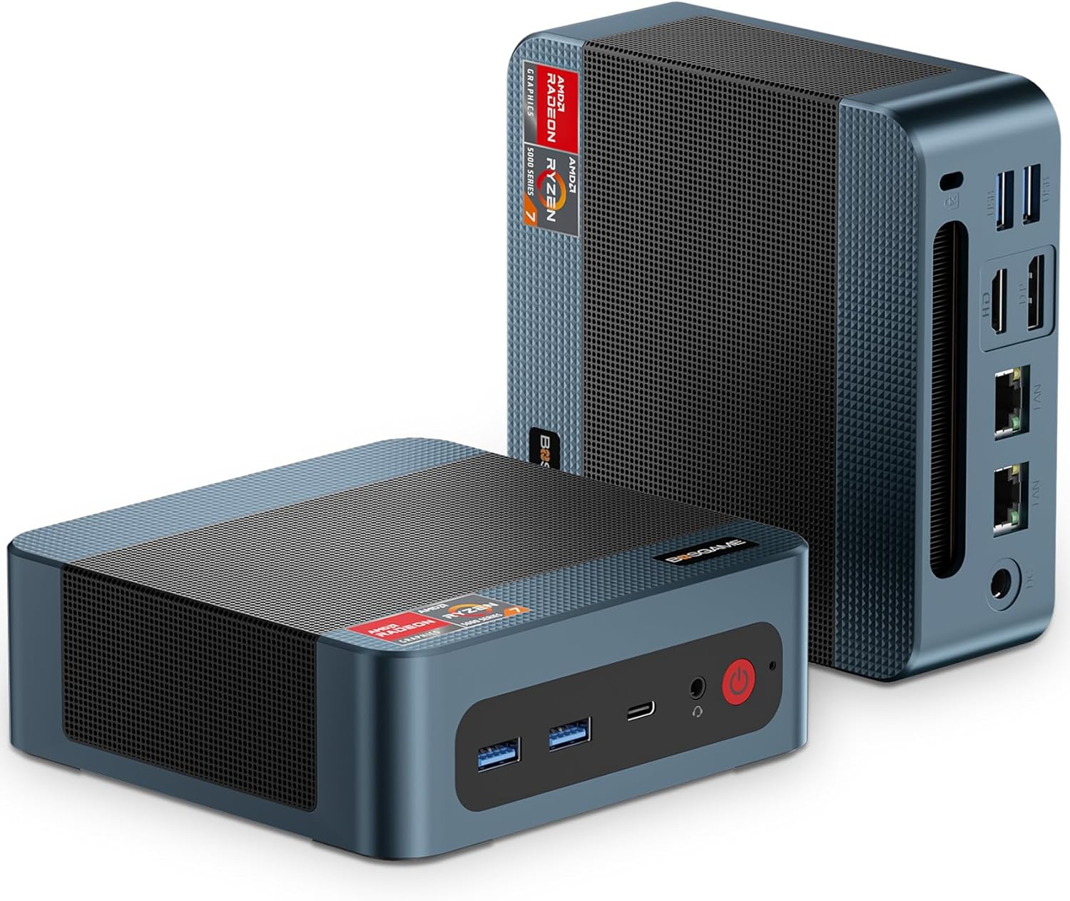 Ryzen Mini PC, AMD Ryzen 7 6800H 24GB DDR5 RAM 1TB PCIe SSD Mini Destop Computers, Micro PC 4K Triple Display/Dual 2.5GbE/WiFi 6E/Gaming/Office/Home