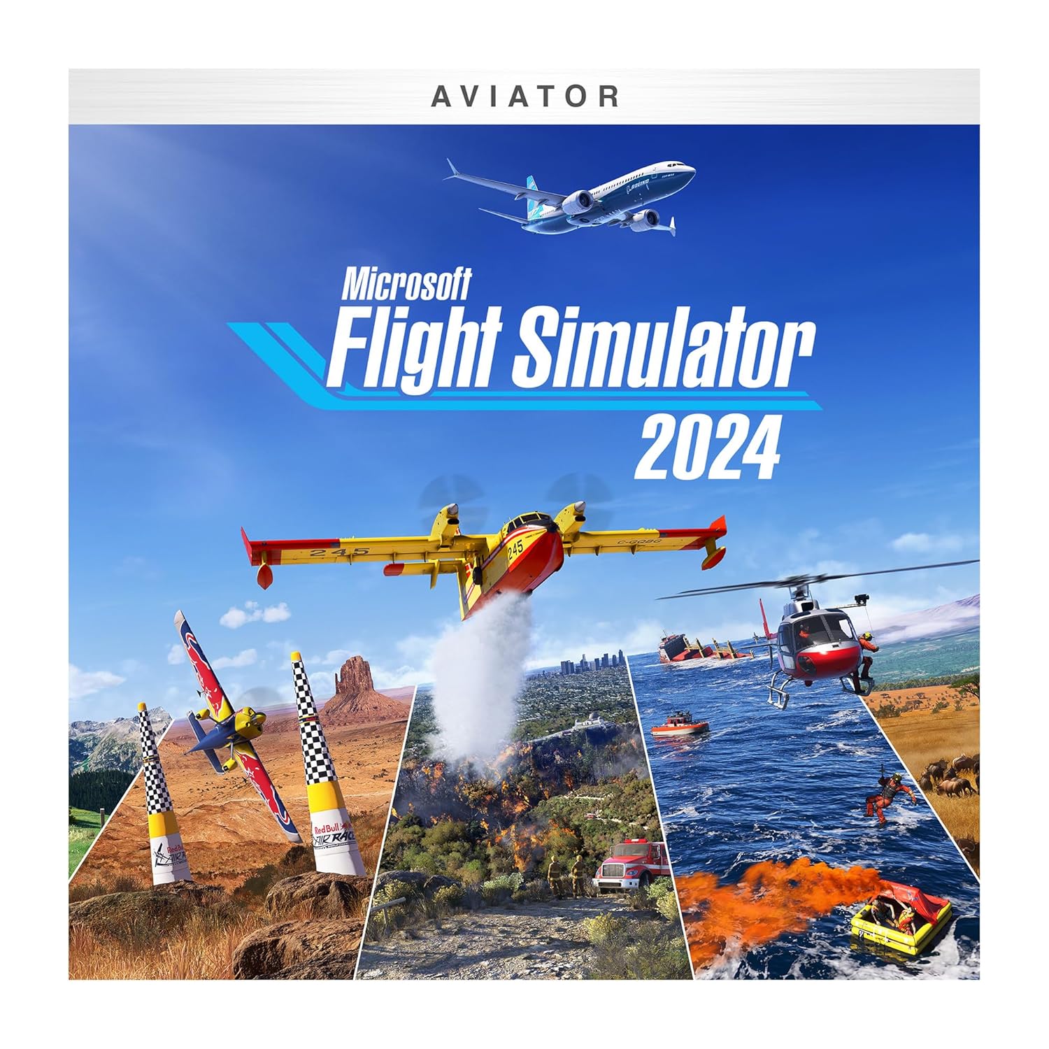 Microsoft Flight Simulator 2024 Aviator Edition (Pre-Purchase/Launch Day) – Play on Xbox Series X|S and Windows PC [Digital Code]