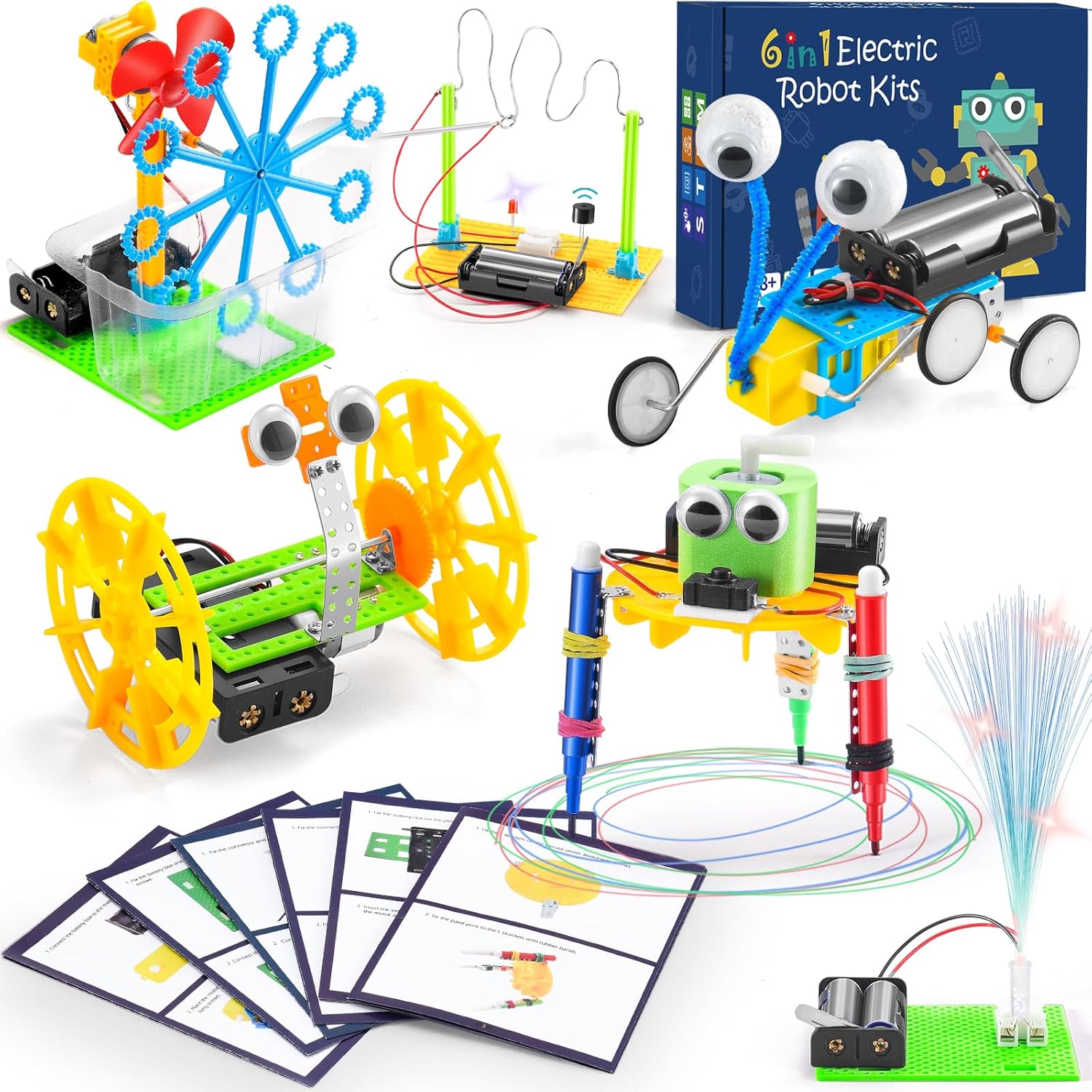 Build a Robot Kit for Kids 8-12, STEM Robotics Building Kits Electronic Robotic Projects Science Experiments, STEAM Toys for Boys Girls Engineering Activities DIY Coding Robots 6 7 8 + Year Old