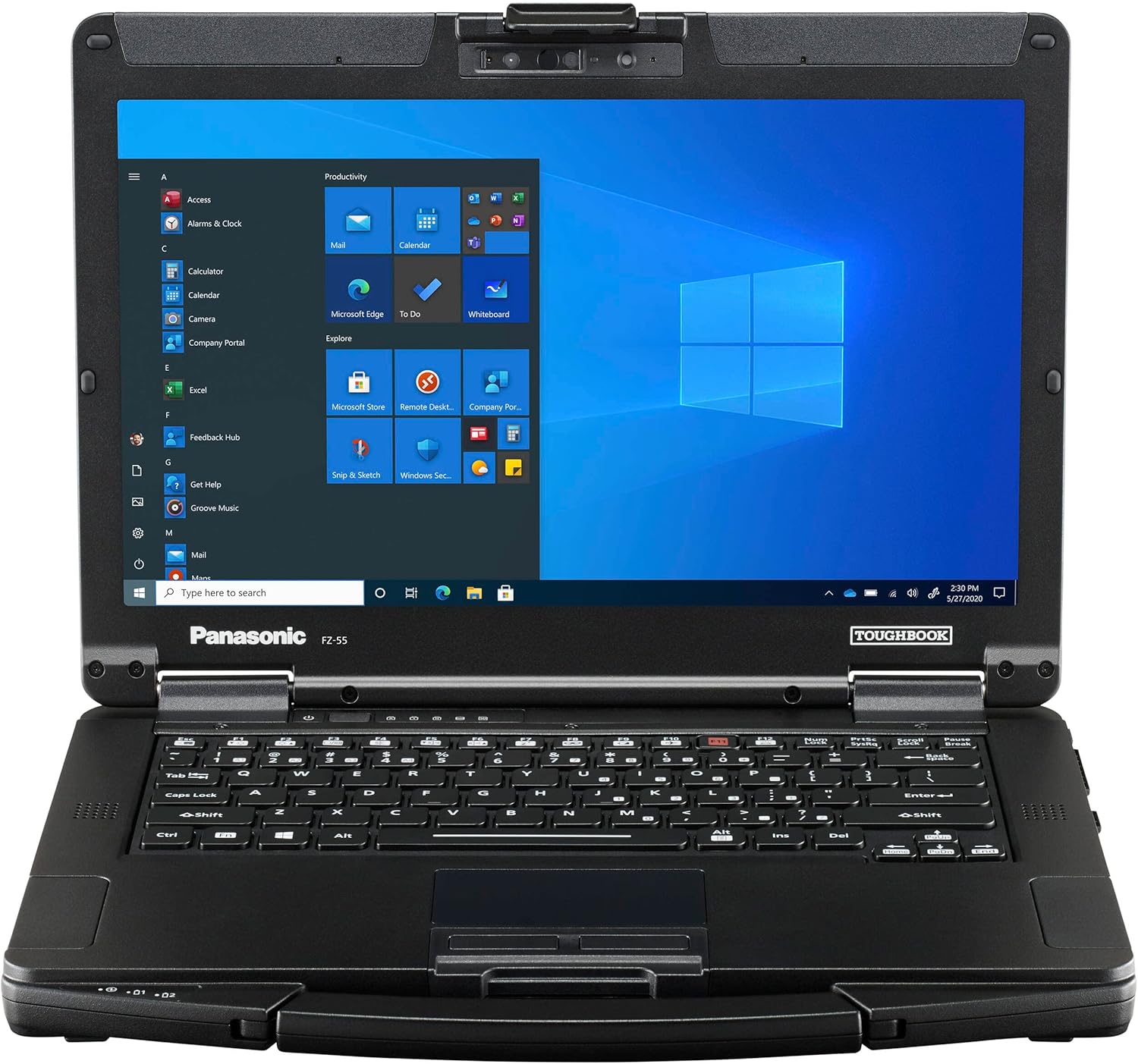 Panasonic TOUGHBOOK FZ-55D2601KM 14” HD LED Laptop Computer – 11th Gen Intel Core i5-1145G7 Quad-Core up to 4.40 GHz Processor, 16GB DDR4 RAM, 512GB NVMe SSD, Intel Iris Xe Graphics, Windows 10 Pro