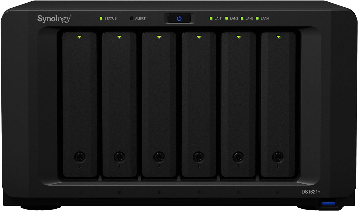 Synology DiskStation DS1621+ NAS Server for Business with Ryzen CPU, 16GB Memory, 12TB HDD, DSM Operating System, iSCSI Target Ready