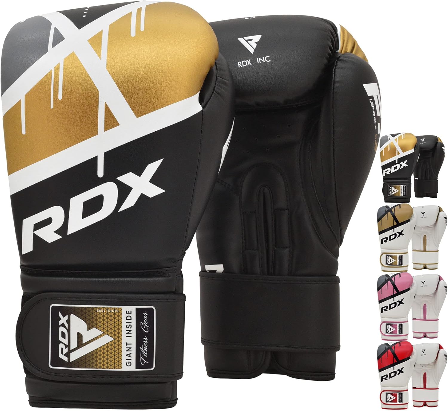 RDX Boxing Gloves EGO, Sparring Muay Thai Kickboxing MMA Heavy Training Mitts, Maya Hide Leather, Ventilated, Long Support, Punching Bag Workout Pads, Men Women Adult 8 10 12 14 16 oz